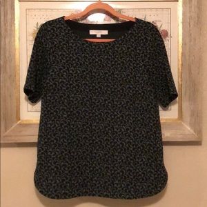 Black and gray blouse